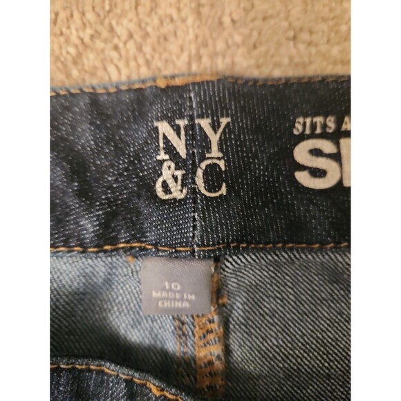 New York & Company Slim Slouch Boyfriend Jeans Size 10 - Picture 3 of 11